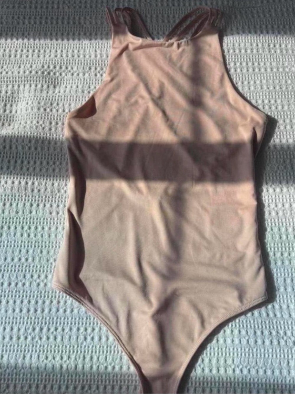 Light Pink bodysuit- Classic High Neck